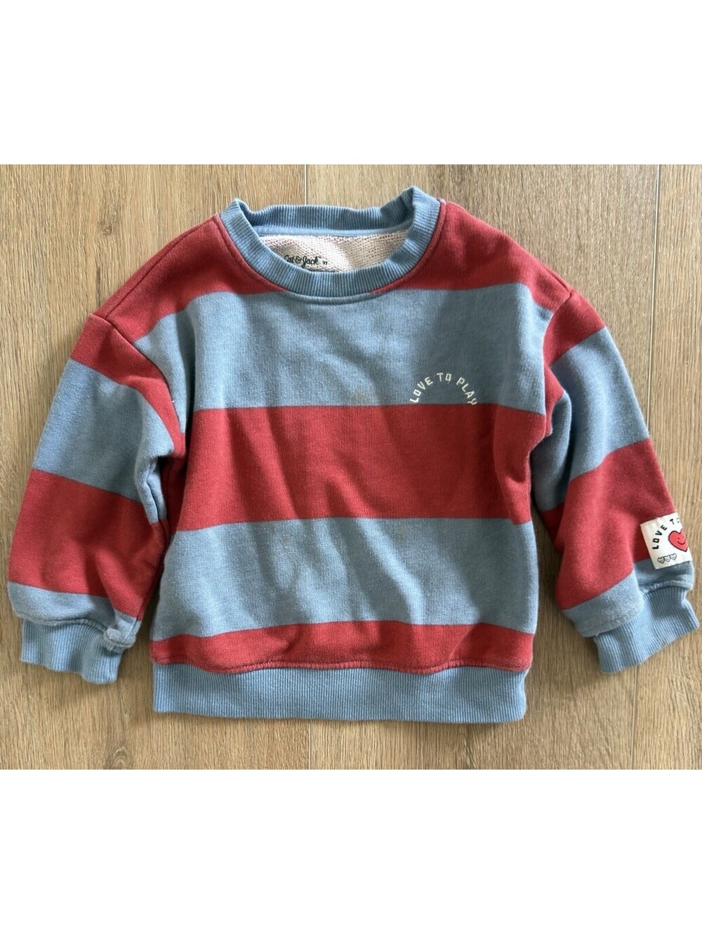 Toddler Boy 2T Striped Sweatshirt Shirt Lot 4 Cat & Jack Baby Gap Crewneck - Picture 2 of 9